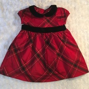 Gymboree holiday dress with velvet trim