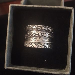 Spinner ring Sterling silver