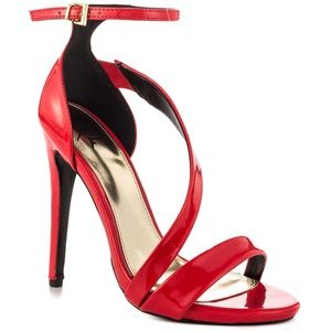 RED STRAPPY LFL HEELS 👠