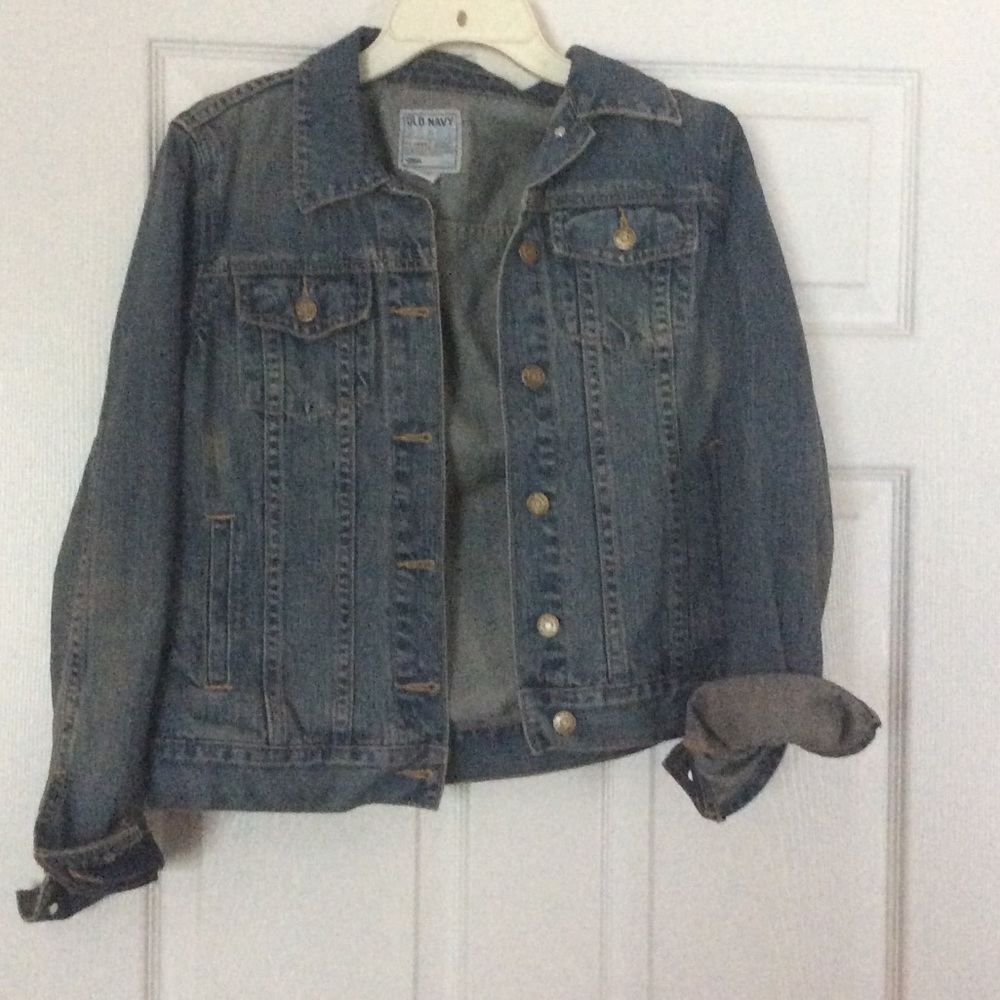 Old Navy Distressed denim jacket