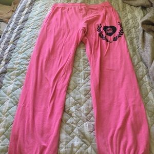 PINK Brand Large Pink Sweatpants