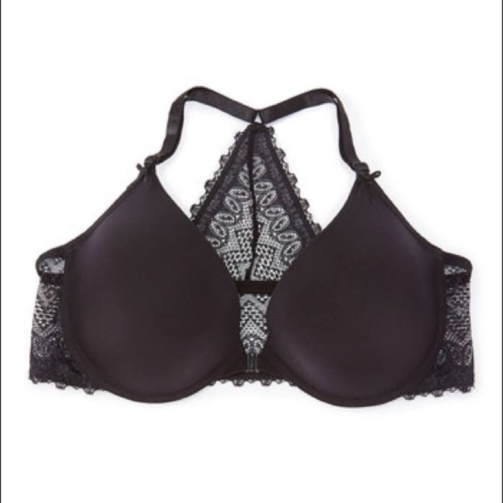 New black racerback bra. 36DD.