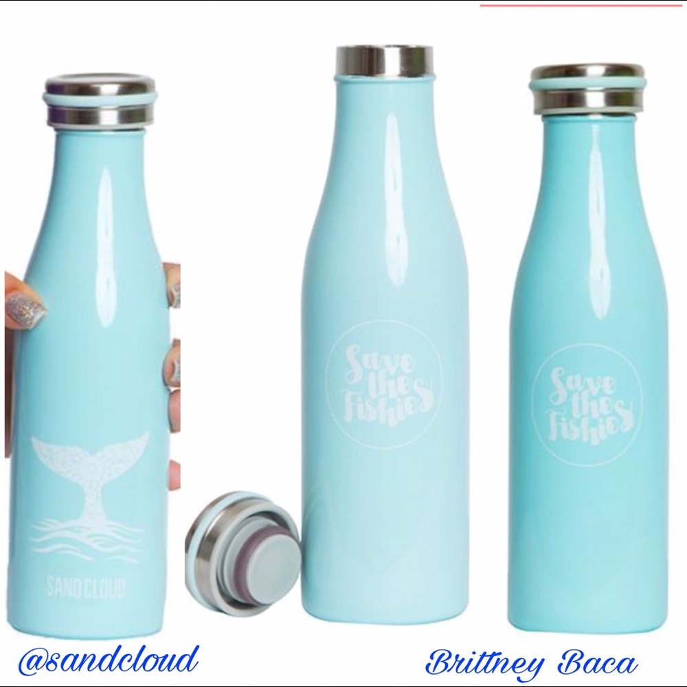 Save the fishies water bottle