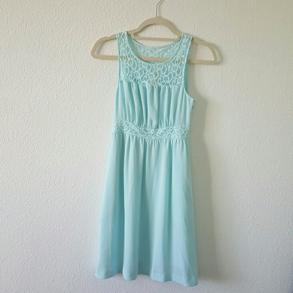 Mint Blue Dress - Picture 1 of 2
