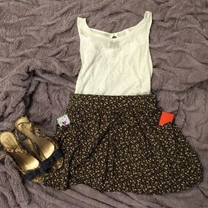 No Strings Attached Floral Skirt