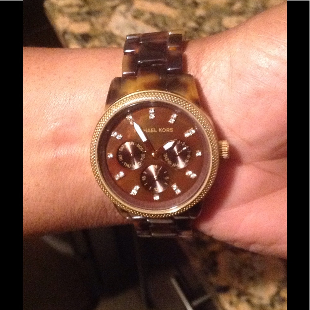 Michael Kors Tortoise Shell Watch