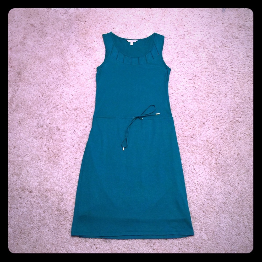 Teal Green Banana Republic Tie Waist Dress XS