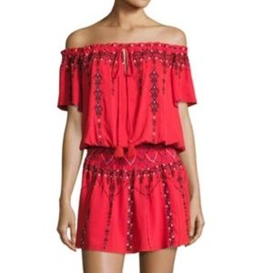 ✨markdown✨ Parker Off The Should Embroidered Dress