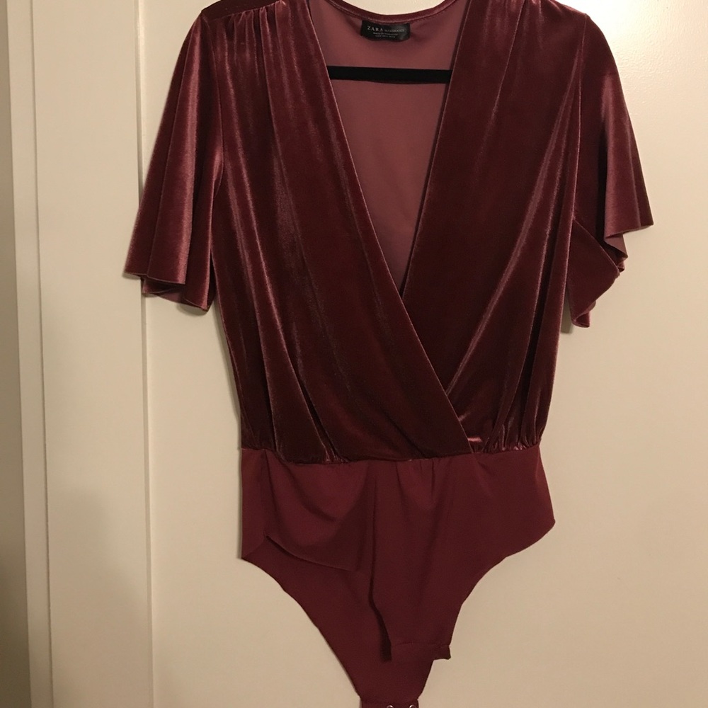 Velvet leotard