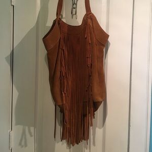 🆕 Fringed Suede ZARA Handbag