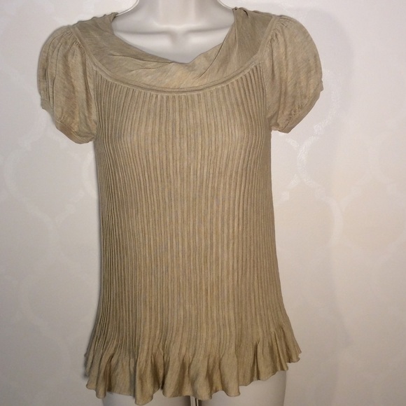Moda International Sweaters - SILK TAN SWEATER NWOT
