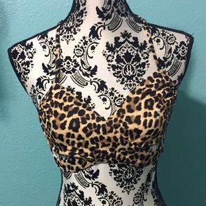 Victoria's Secret Pink cheetah bikini top