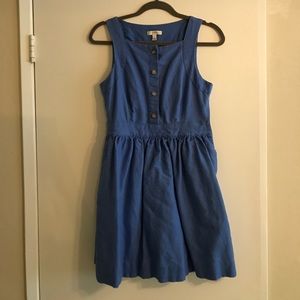 J Crew blue pinafore dress