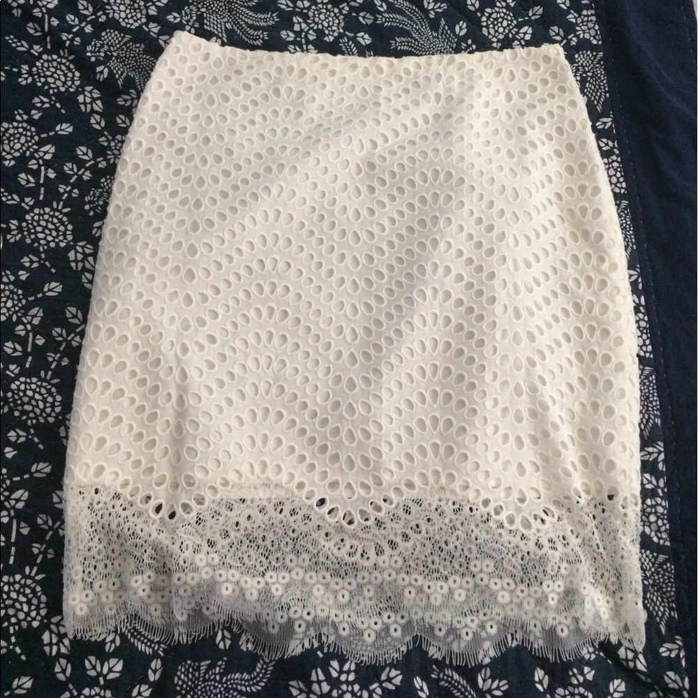 Ann Taylor eyelet & lace skirt! 🌸