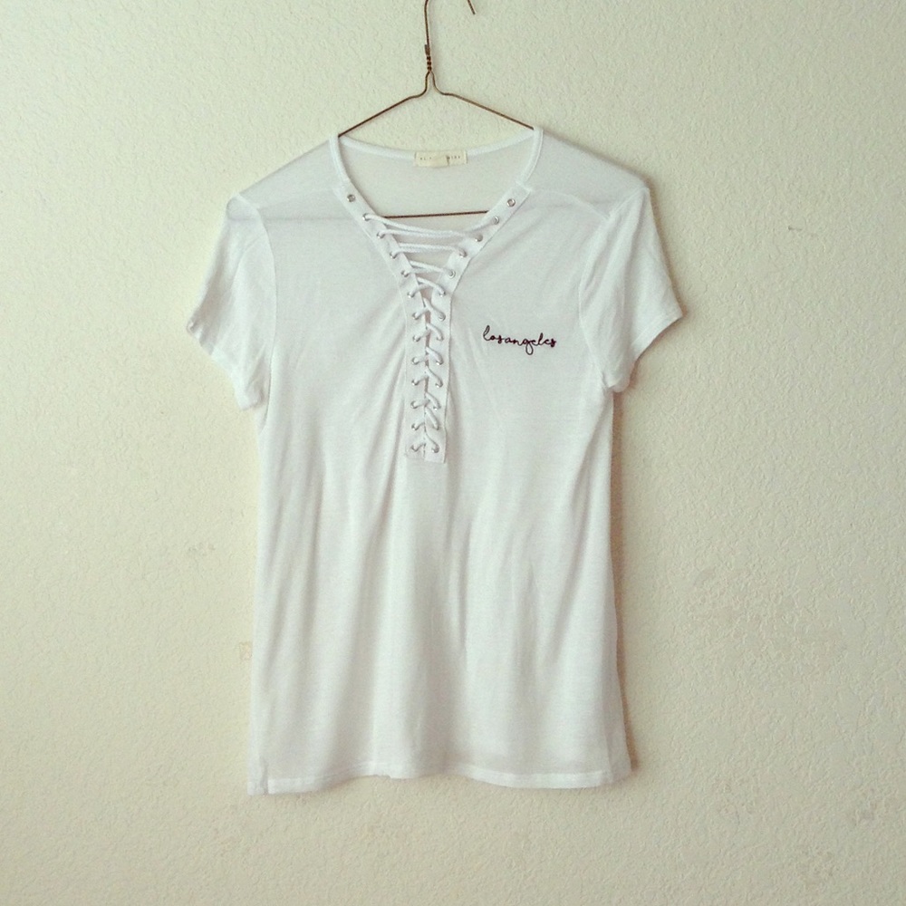 L.A. Hearts Lace-up Top