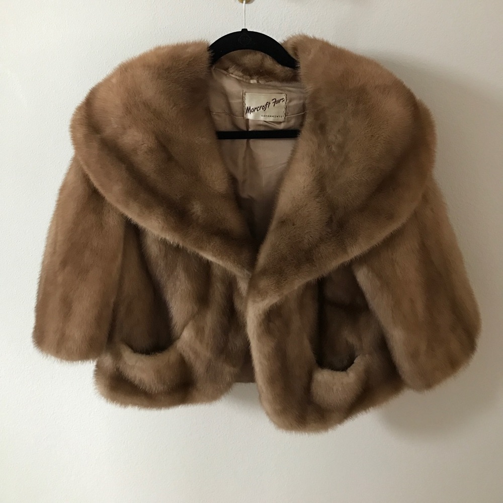 Marcroft Fur 3/4 length sleeve fur jacket