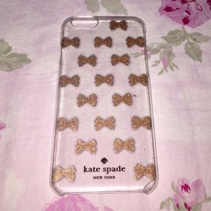 Kate Spade gold bows iPhone 6 case