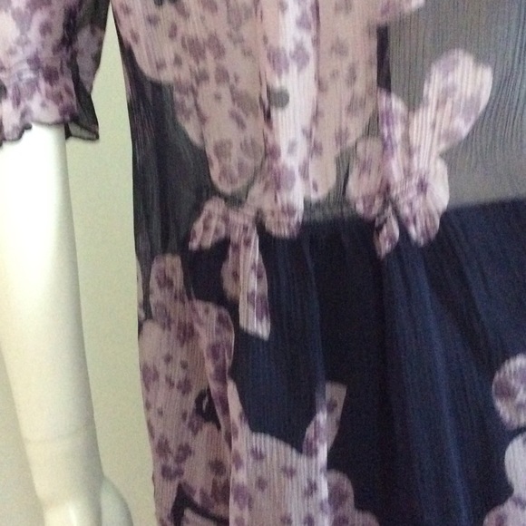 Sheer Silk Print Blouse - Picture 4 of 4