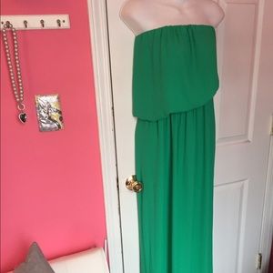 Express med green summer dress