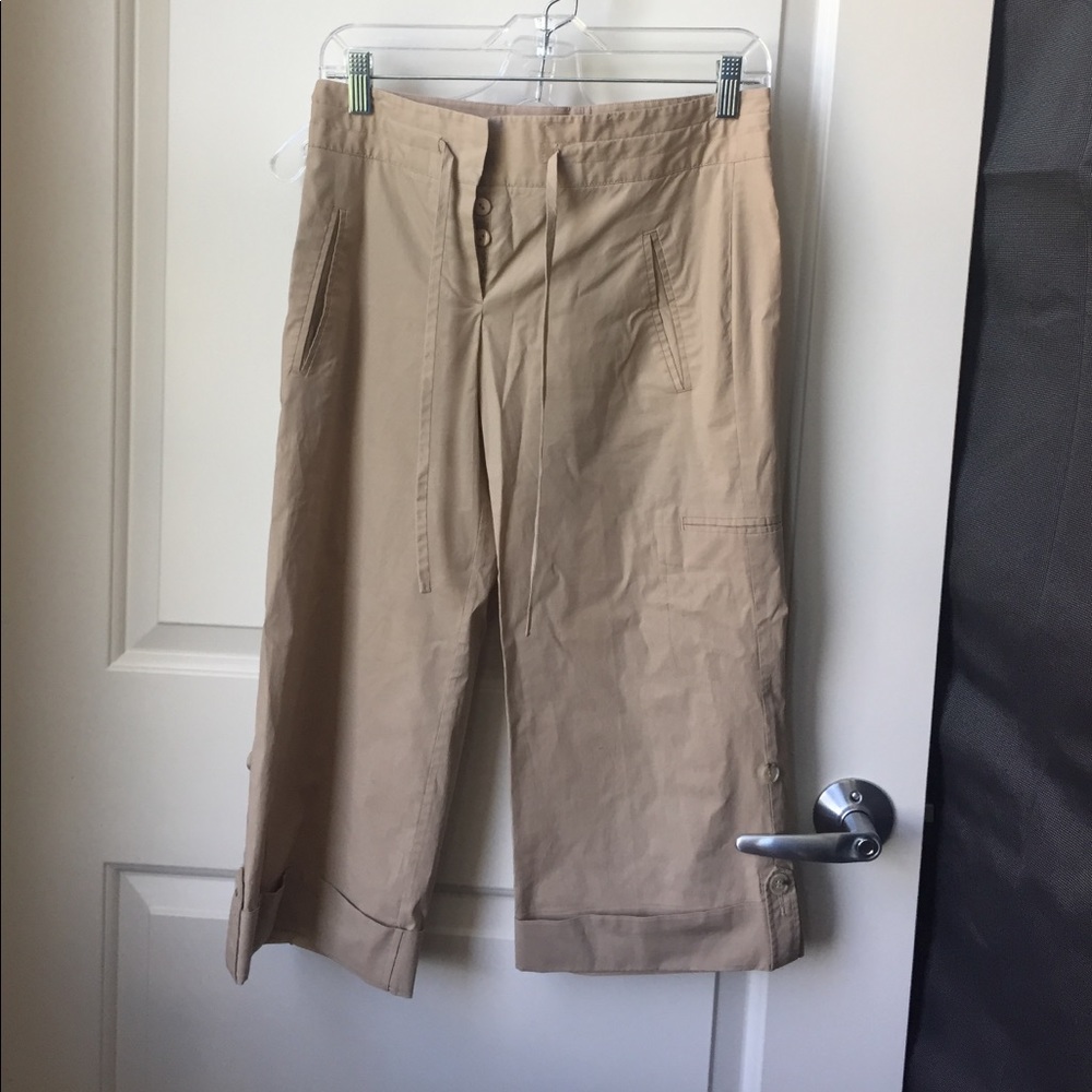 Theory Womens khaki bermudas