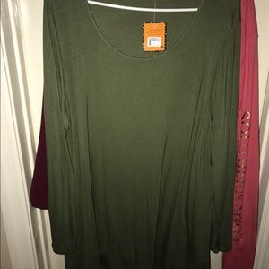 Long sleeve boyfriend style shirt