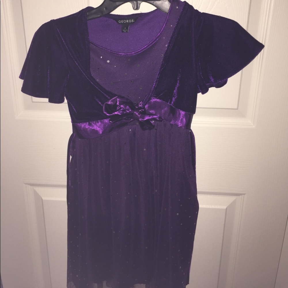 dark purple sequin dress (girls)