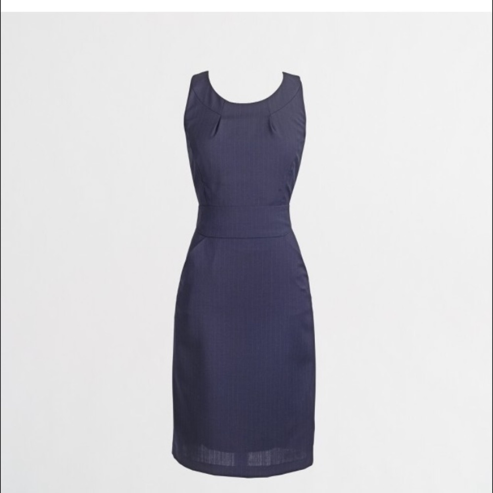 HP!!! J Crew Factory Tailored Pinstripe Dress