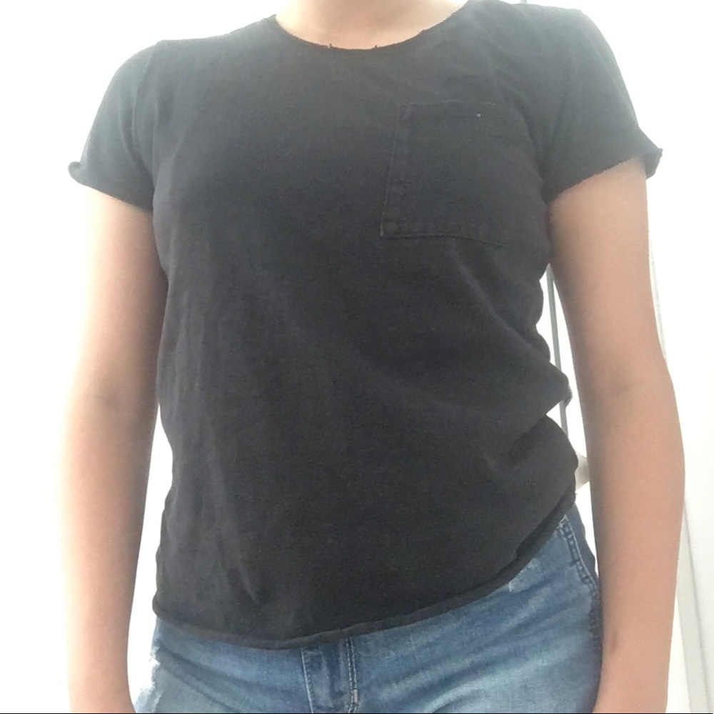 Me to we Black vintage shirt with pocket