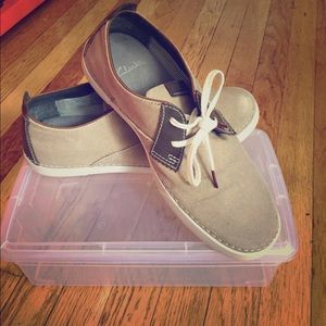 Leather & canvas lace up spring/summer shoes