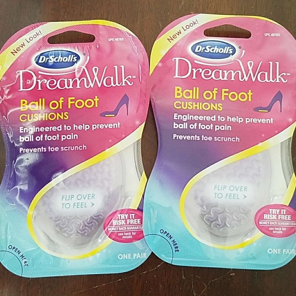 2 packages of DreamWalk Ball of foot Cushions