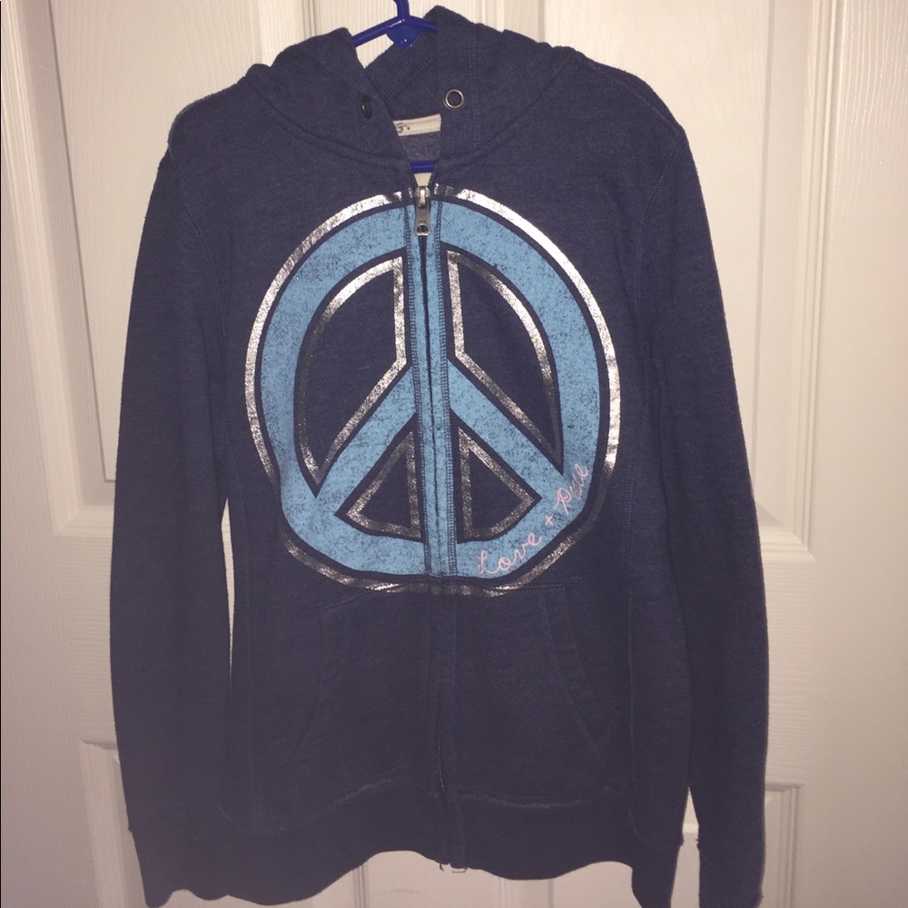 navy blue kids hoodie