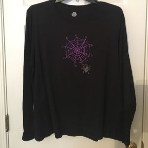 3X Black Halloween T-shirt 🕸🕷