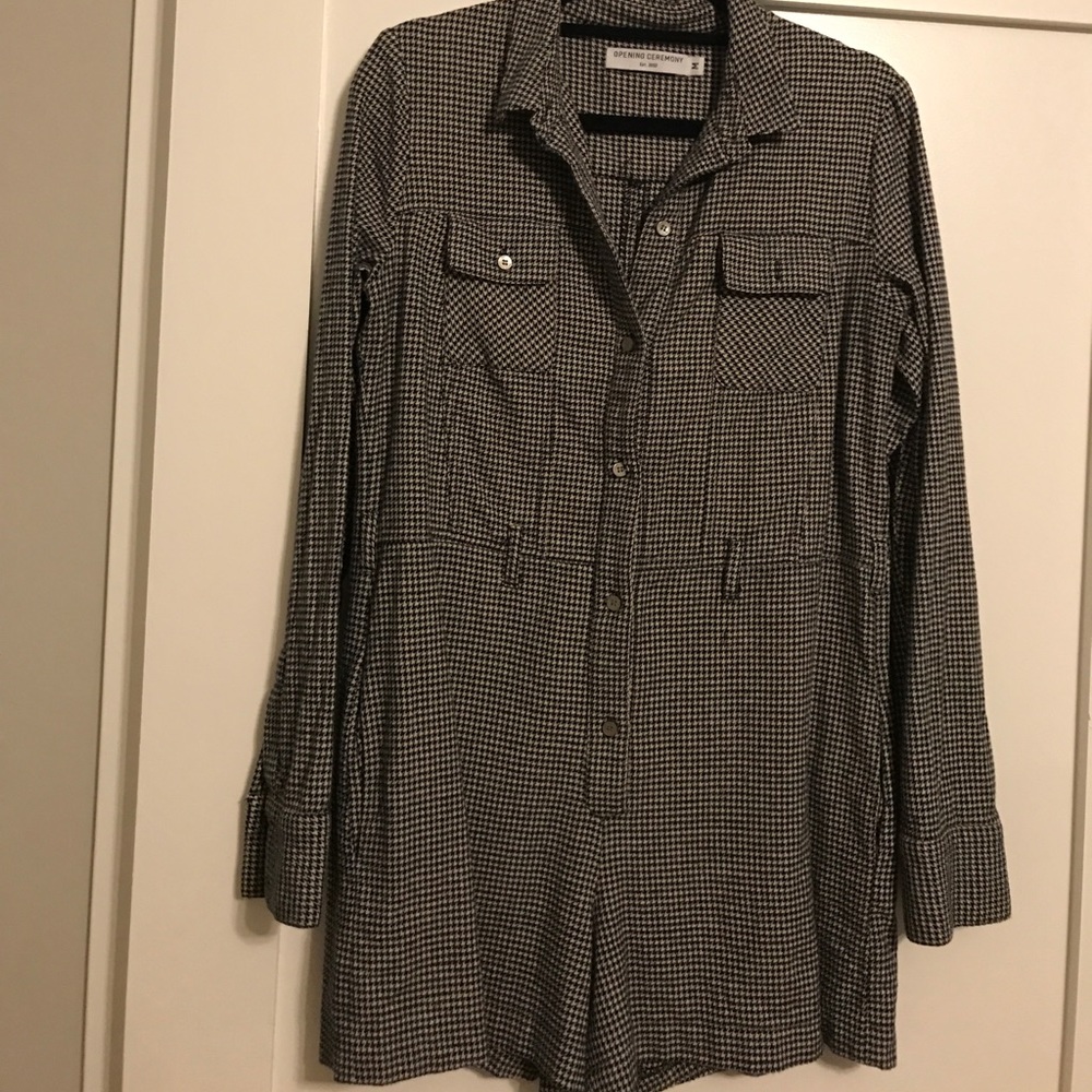 Long sleeve wool jumpsuit