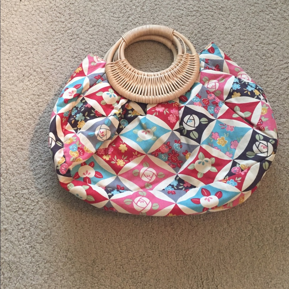 Floral print purse
