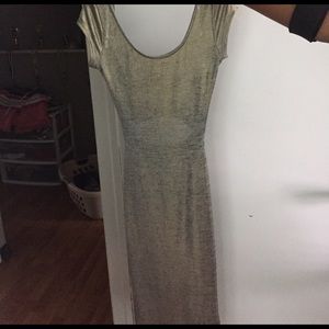 Pearl two- toned gold party dress