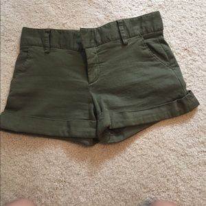 Alice + Olivia olive shorts