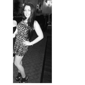 aztec print casual dress