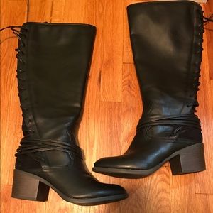 Tall black boots