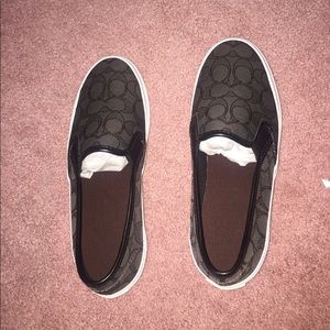 Coach slip on black/smoke shoes