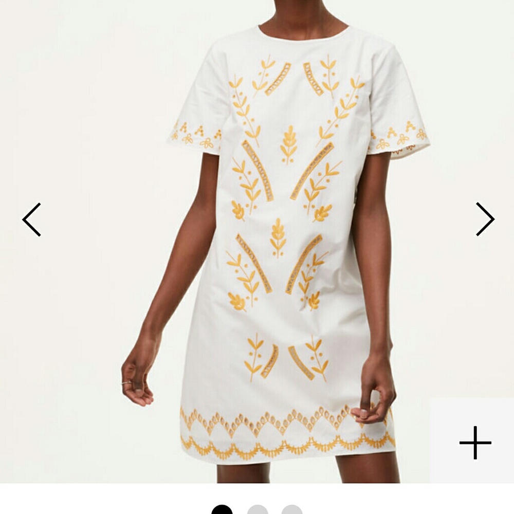Loft Gilded Garden Shift Dress