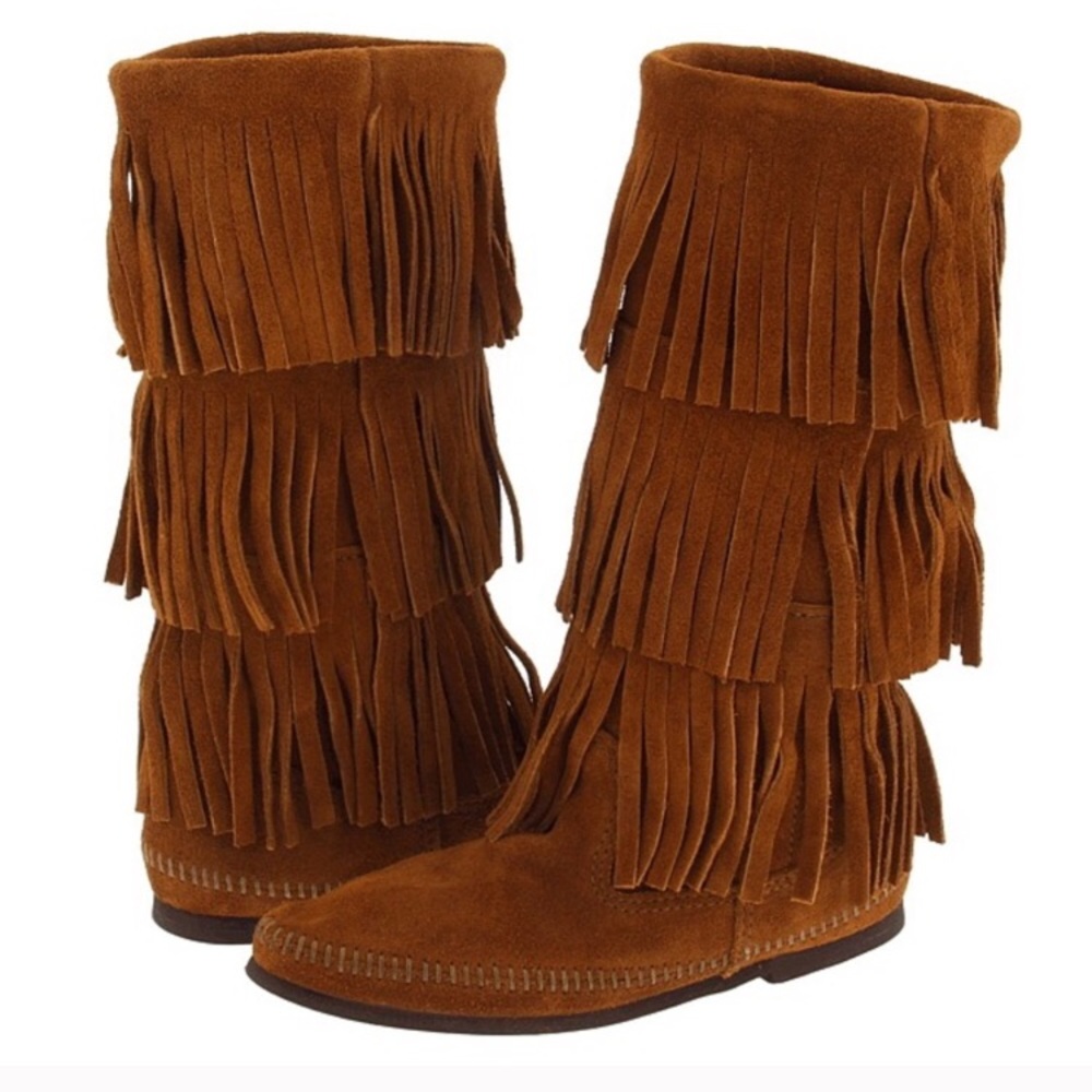 MINNETONKA fringe boots