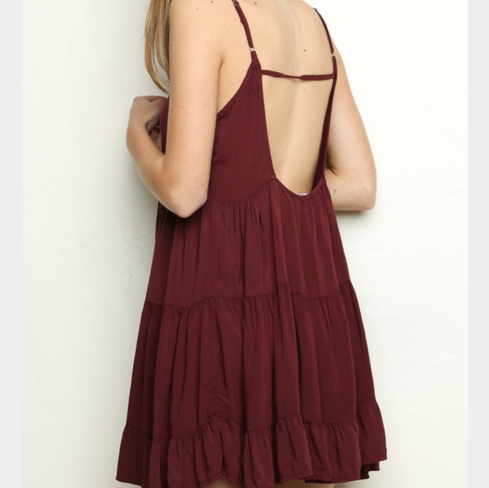 Maroon Jada Dress