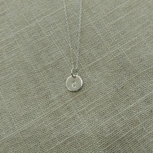 Sterling silver "C" initial pendant