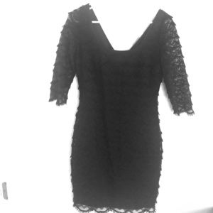 Black lace dress from Guess.