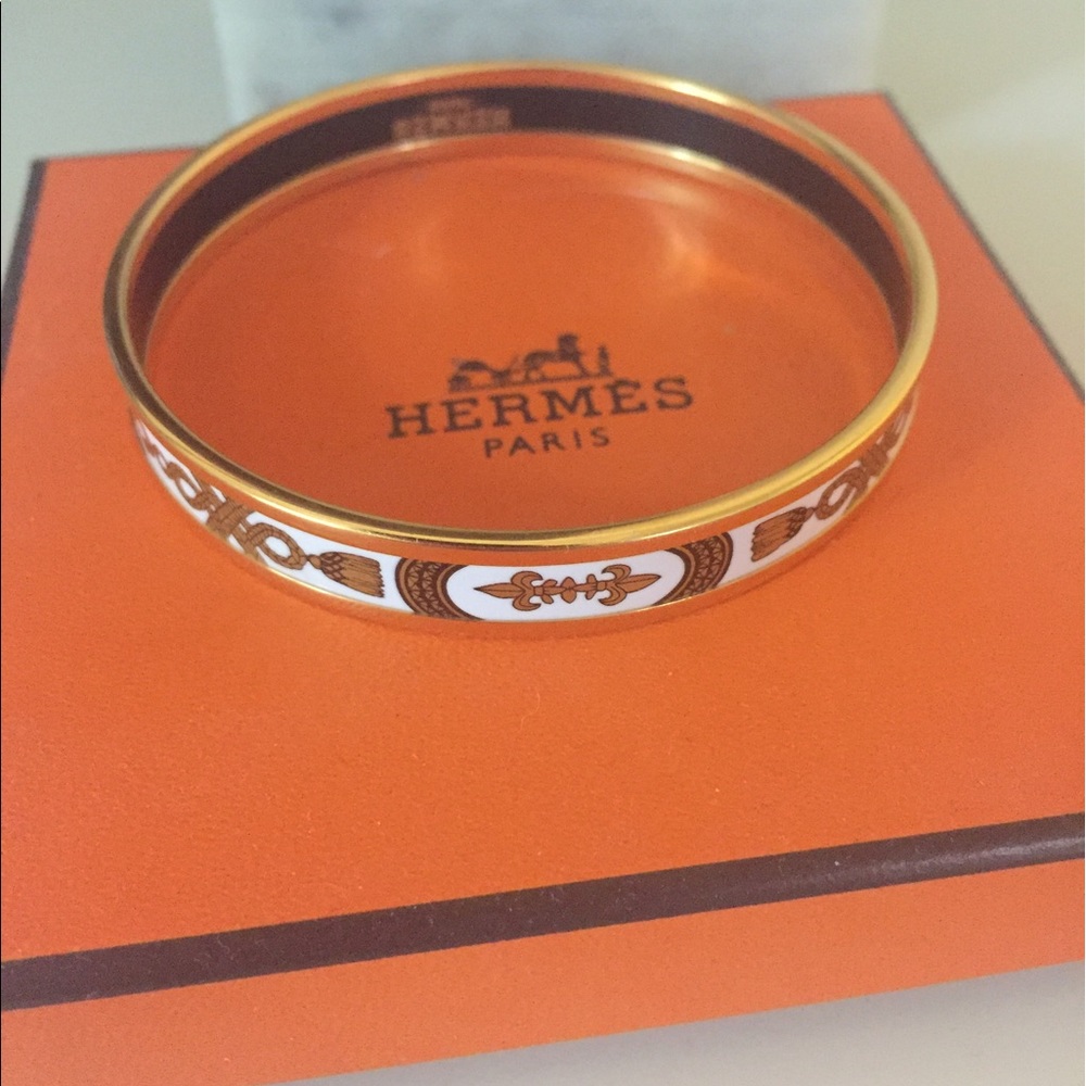 Hermes Fleur de Lis bracelet