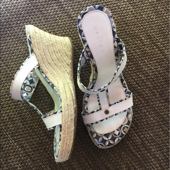 Celine Shoes - Celine Woven Wedge