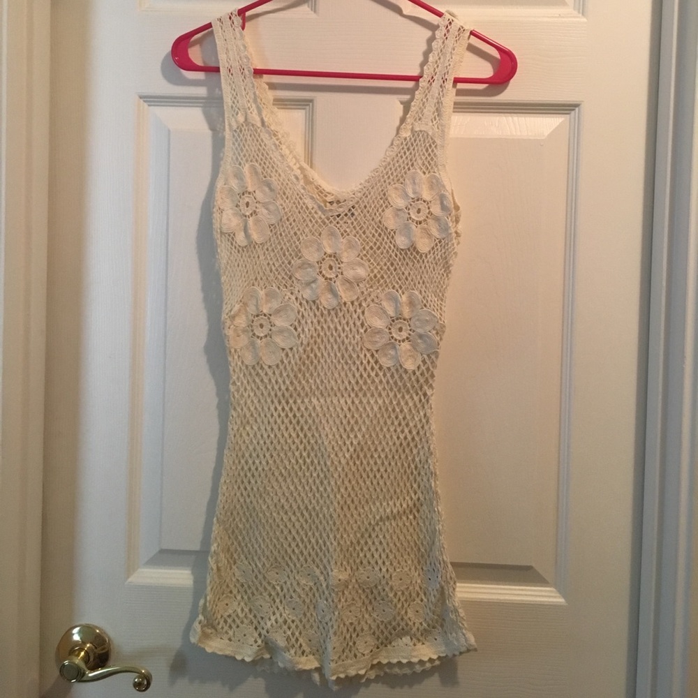 Free People lace tank/dress Swim Cover