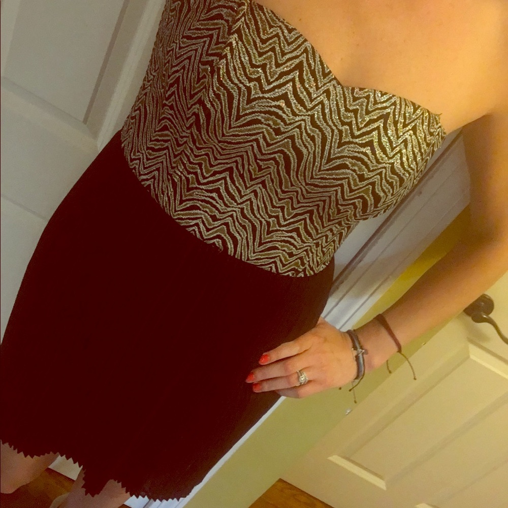 Strapless pleated Dress!!✨👡