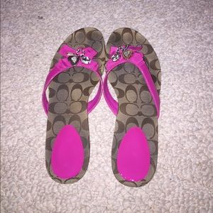 Coach brand size 11 flip flops