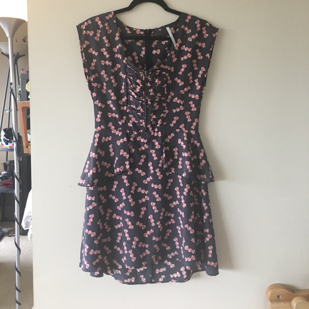 NWOT Peplum Dress Candy Print size Medium